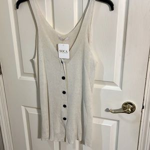 Off white tank very cute
